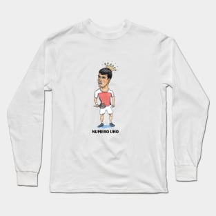 Carlos Alcaraz Numero Uno Caricature Long Sleeve T-Shirt